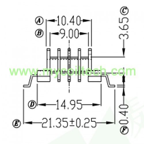 SMD EFD15 bobbin design