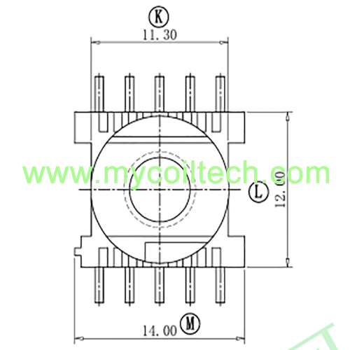 EE04 SMD bobbin design